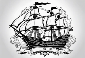 Pirate flags tattoo idea