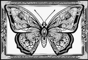 Buterfly patterns tattoo idea