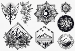 Medical, doctor, science, nature for shoulder tattoo idea