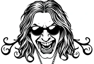 Ozzy Osbourne tattoo idea