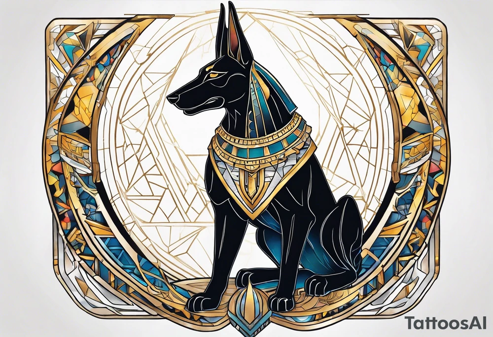 balance of Anubis tattoo idea