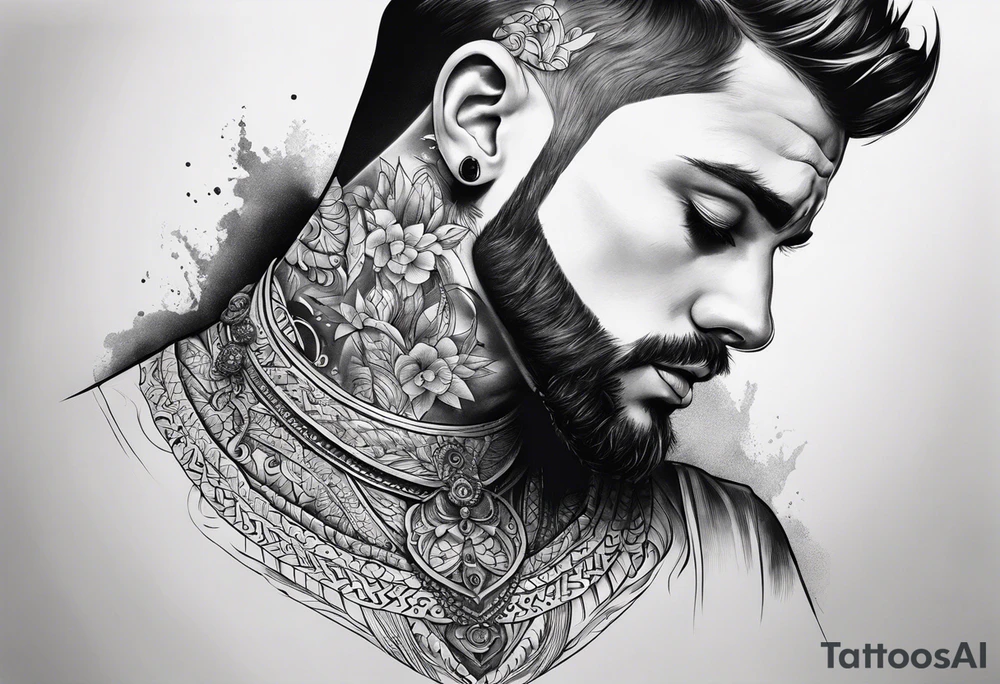 never change neck tattoo tattoo idea