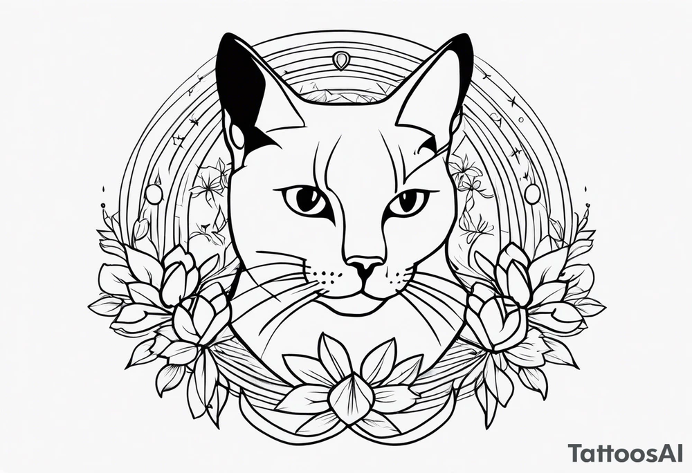 Irmãos amor carinho gato tattoo idea