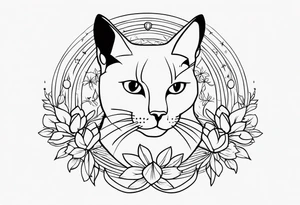 Irmãos amor carinho gato tattoo idea
