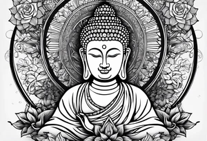 golden ratio, buddha tattoo idea