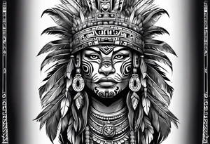 aztec jaguar shaman tattoo idea