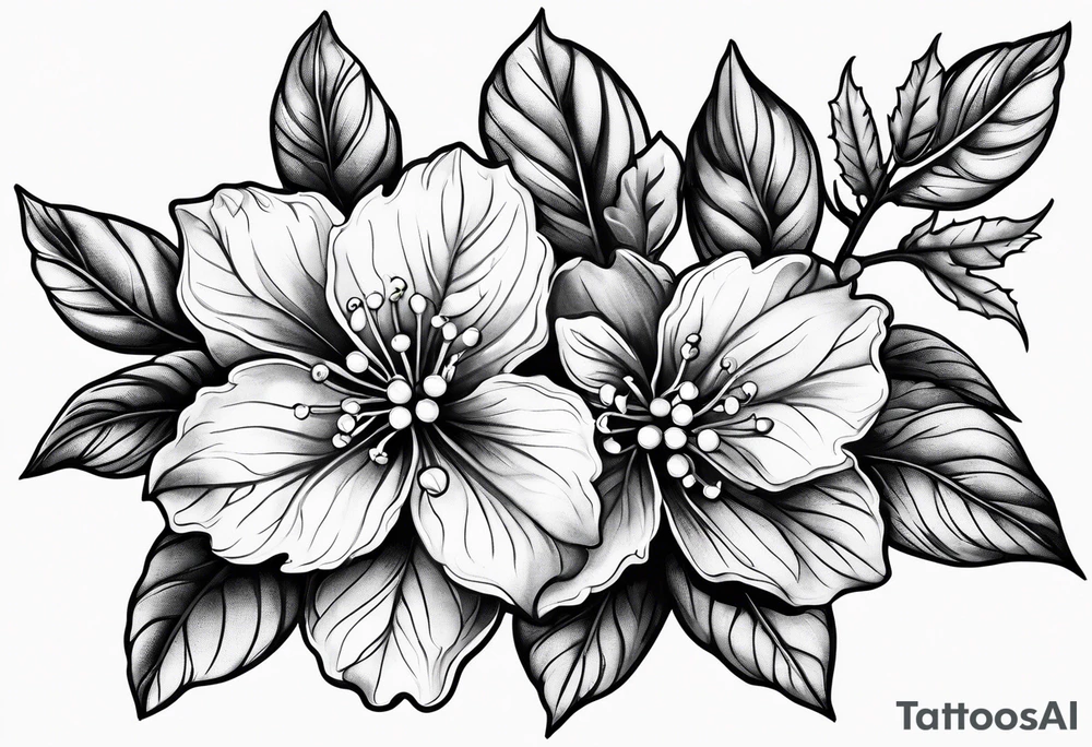 Holly berry birth flower tattoo idea