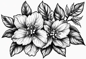 Holly berry birth flower tattoo idea
