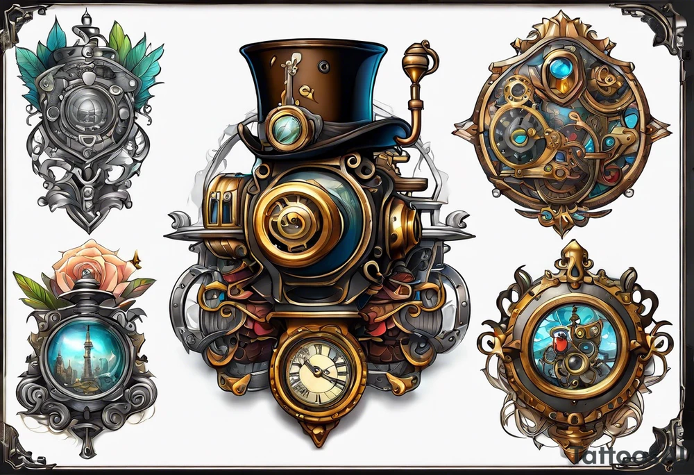 Steampunk tattoo idea