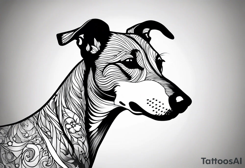 Greyhound tattoo idea