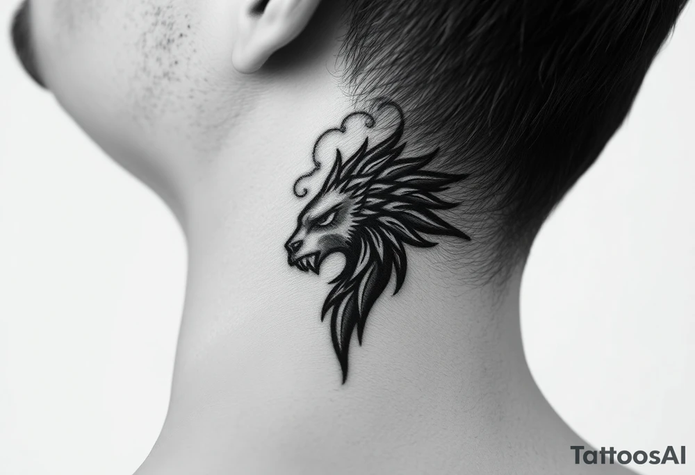 Tattoo behind my ear tattoo idea