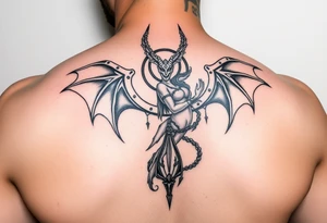 Satan protecting lillith tattoo idea
