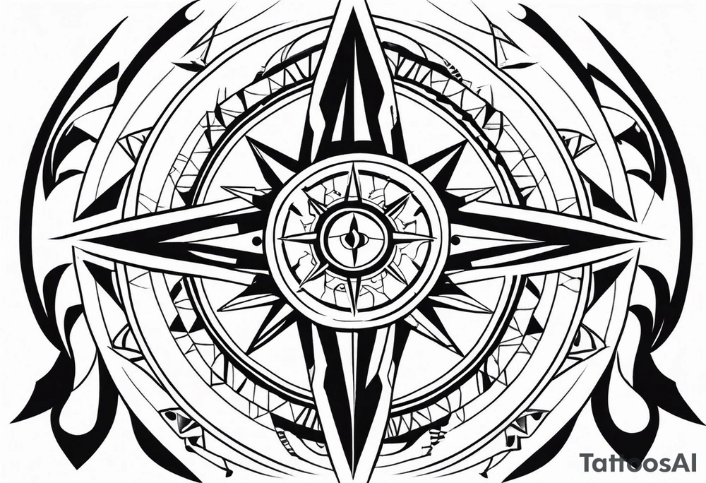 Warrior Native American heritage. Compass. Miss my father. tattoo idea