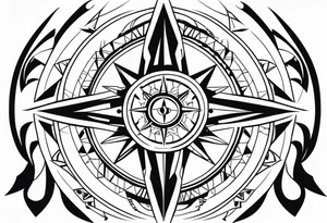 Warrior Native American heritage. Compass. Miss my father. tattoo idea