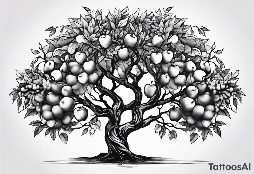 Apple tree tattoo idea