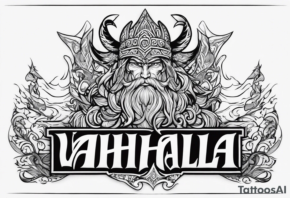Valhalla gods tattoo idea
