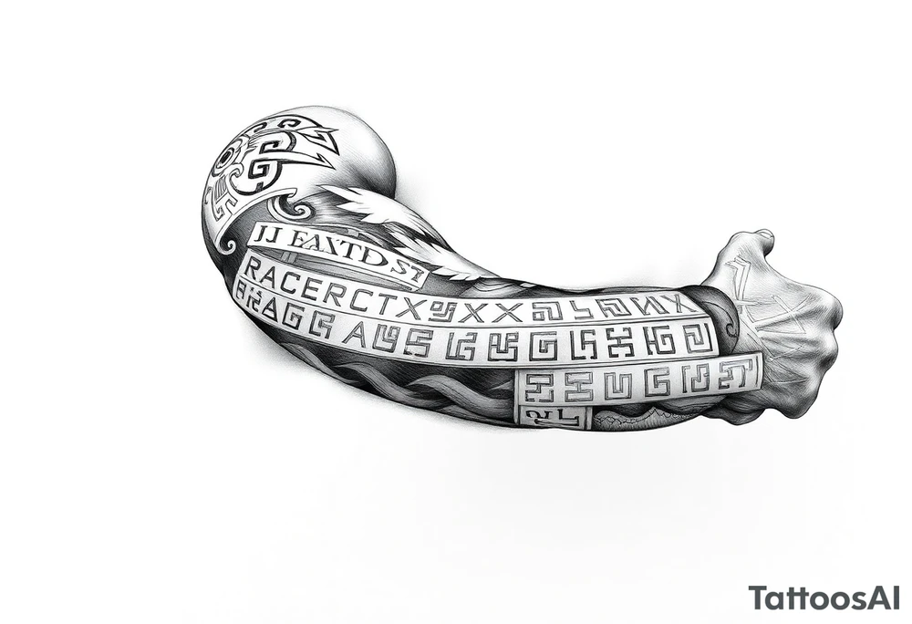 Nordic runes tattoo idea