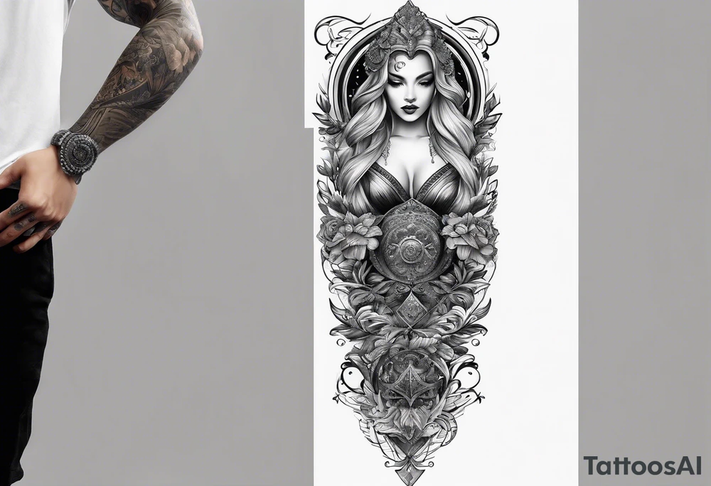 spine tattoo idea