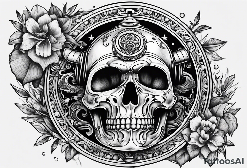 bell diver tattoo idea