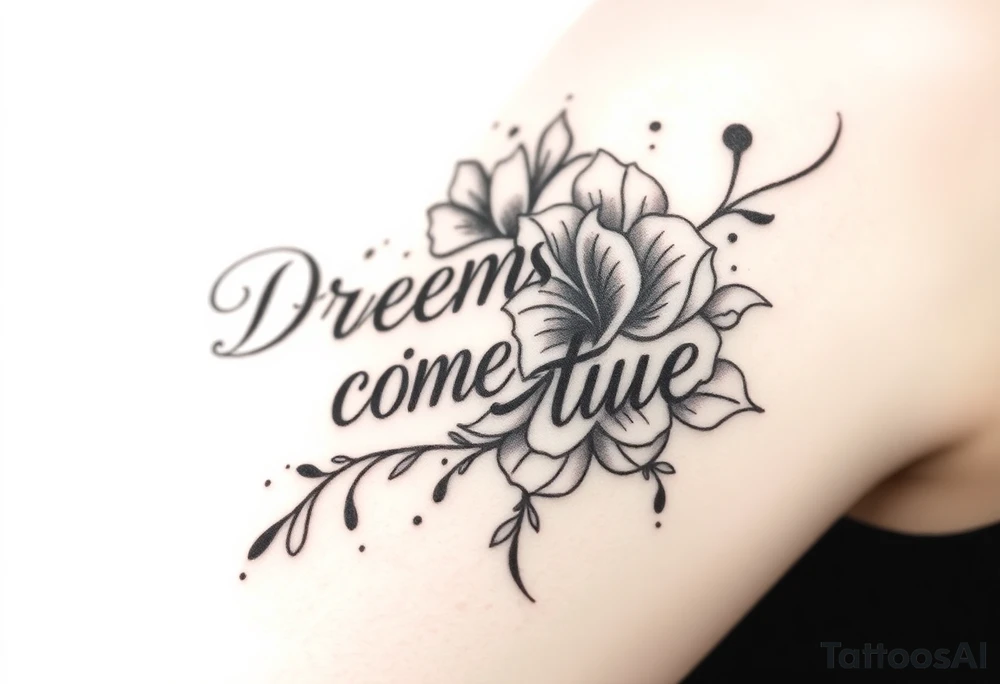 Dreams come true tattoo idea