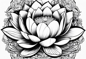 Lotus flower tattoo idea