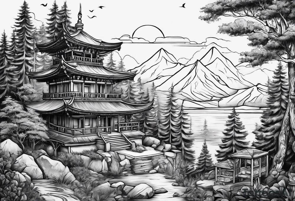 Something that describes a love for travel tattoo idea