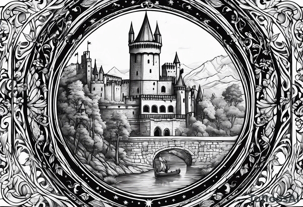 A medieval miniature tattoo idea