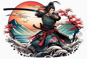 Samurai tattoo idea
