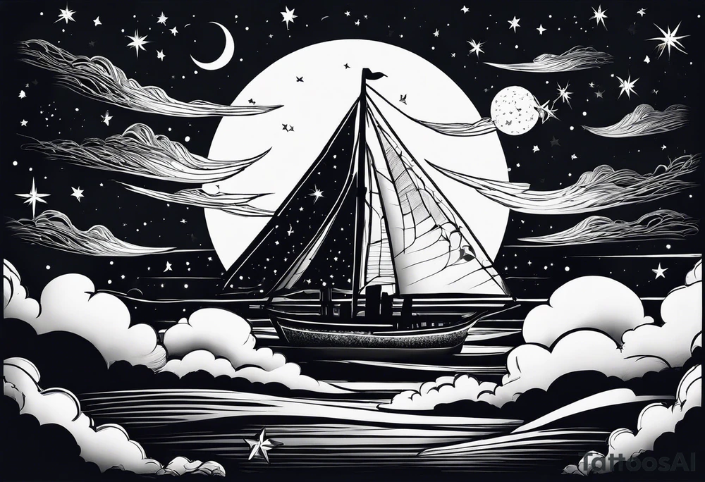 Night sky tattoo idea