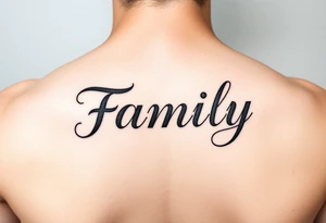Family  word tattoo idea