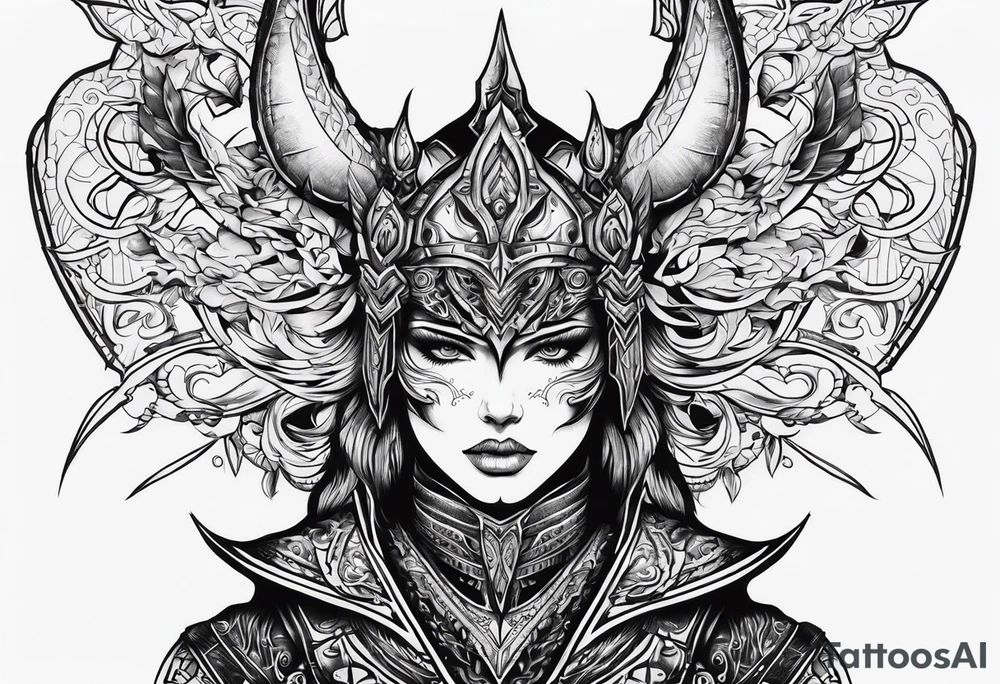 Warrior of Darkness tattoo idea