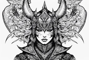 Warrior of Darkness tattoo idea
