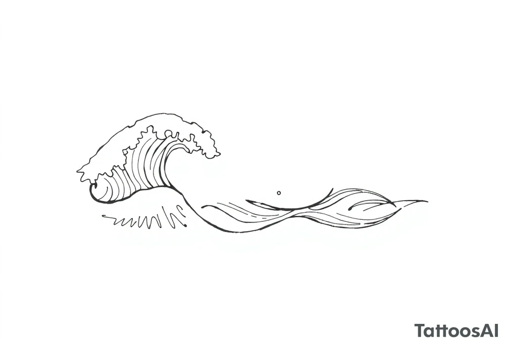 waves tattoo idea