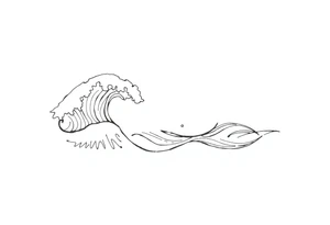 waves tattoo idea