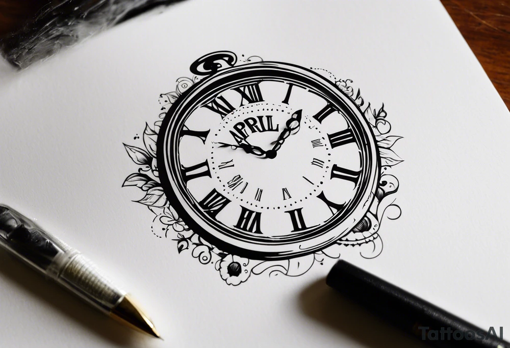 Don’t forget April 24, in a pocket clock tattoo idea
