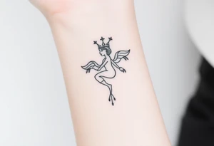 Vintage Aquarius elegant tattoo idea