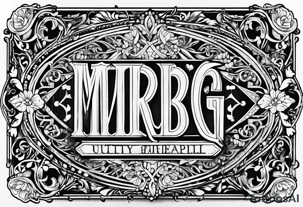 letters: "MRBG" underlined, equally separated
simple, clear, plain, unadorned, no background tattoo idea letters: "MRBG" underlined, equally separated
simple, clear, plain, unadorned, no background tattoo idea