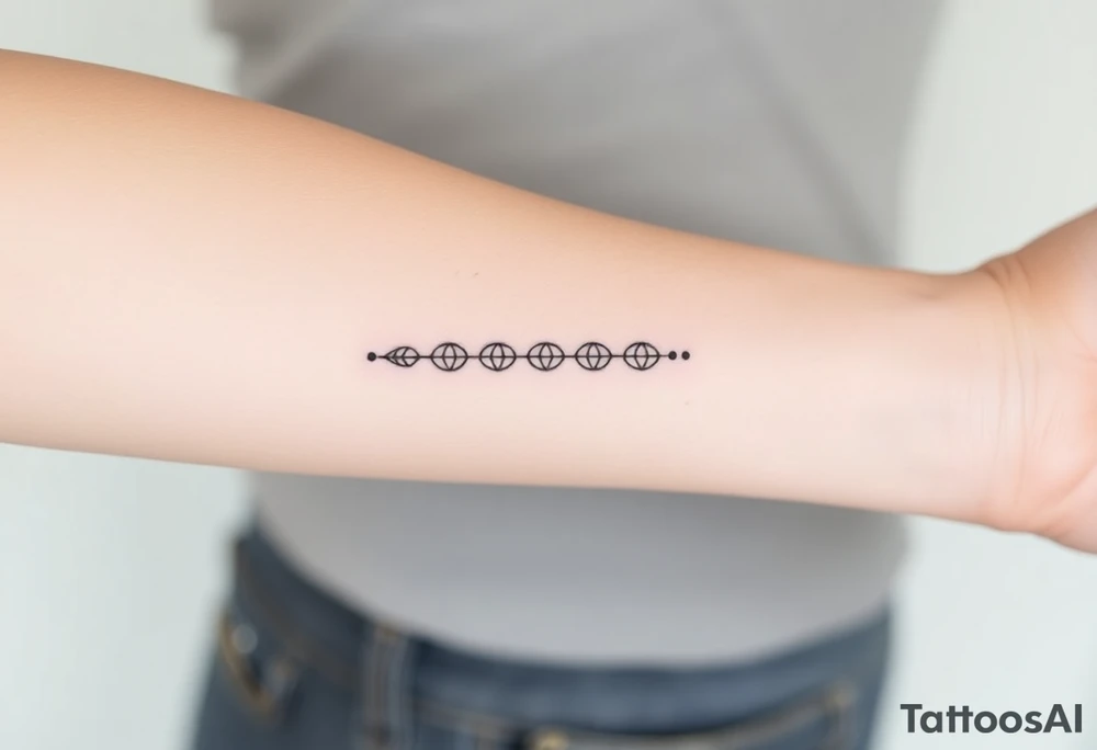 A band of scaled around the arm tattoo idea