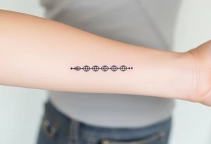 A band of scaled around the arm tattoo idea