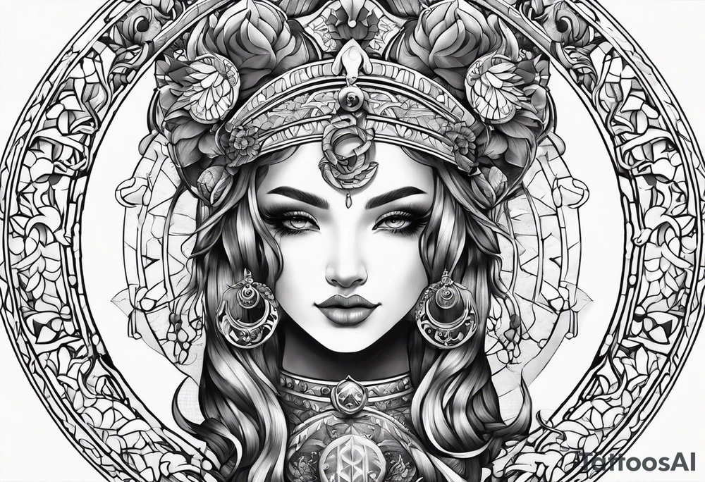 Gemini zodiac sign tattoo idea