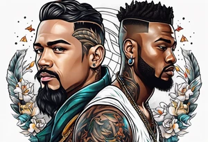 riley and huey tattoo idea