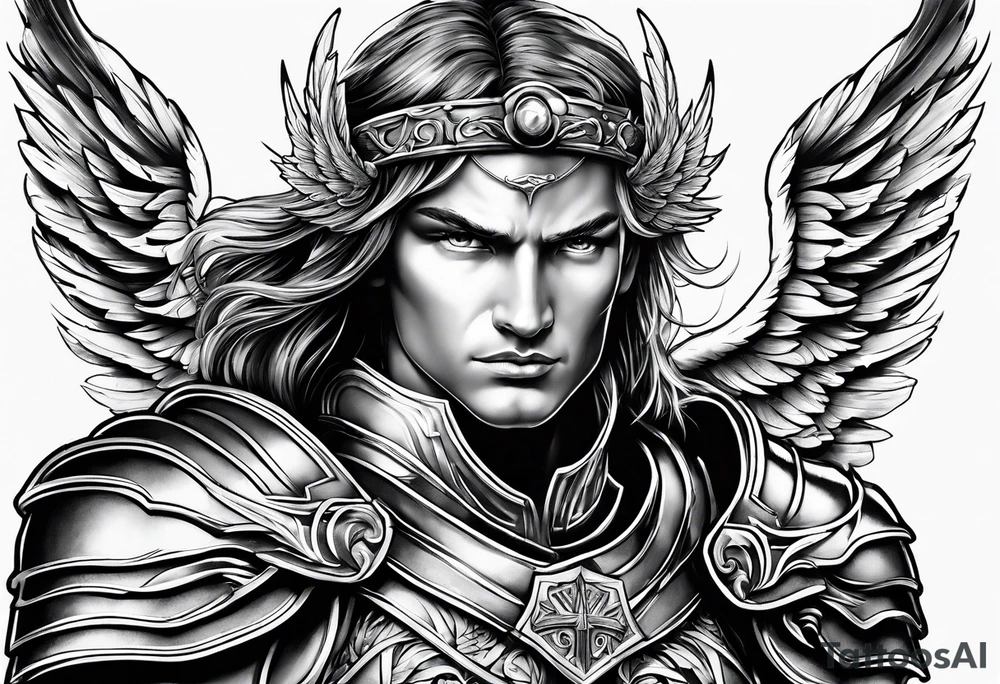 archangel warrior tattoo idea