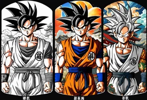 dragon ball full arm tattoo idea