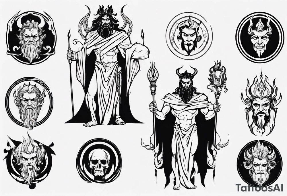 greek god Hades tattoo idea