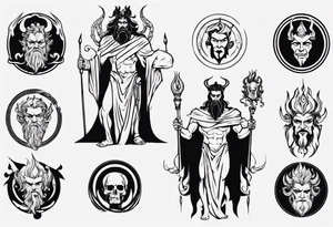 greek god Hades tattoo idea