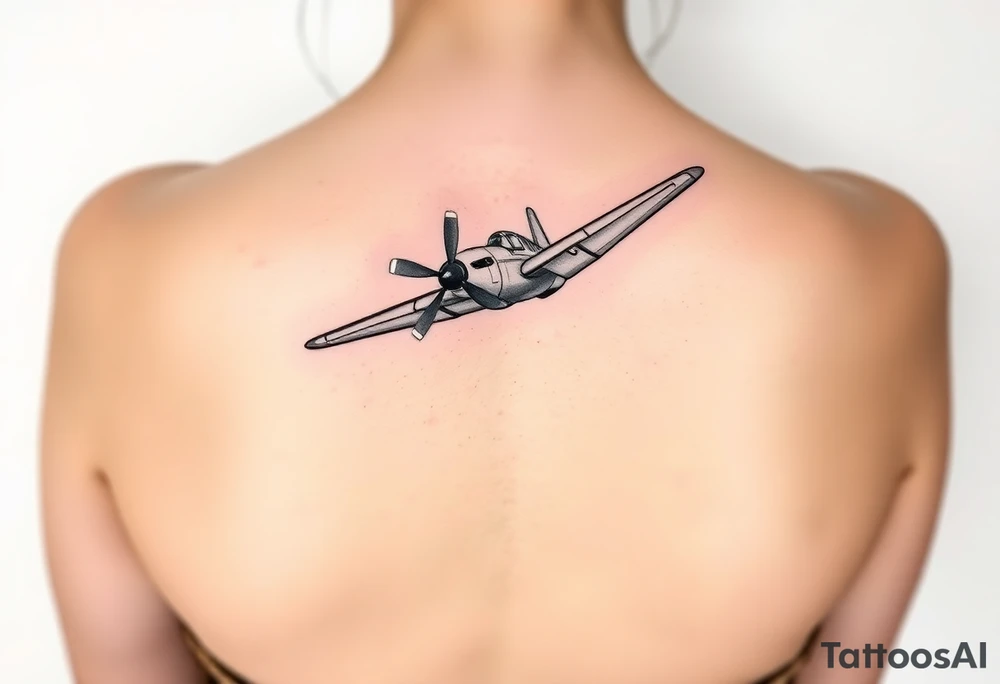 Corsair plane landing tattoo idea
