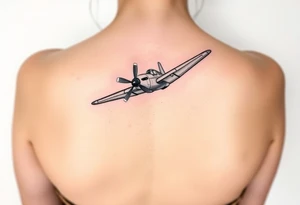 Corsair plane landing tattoo idea