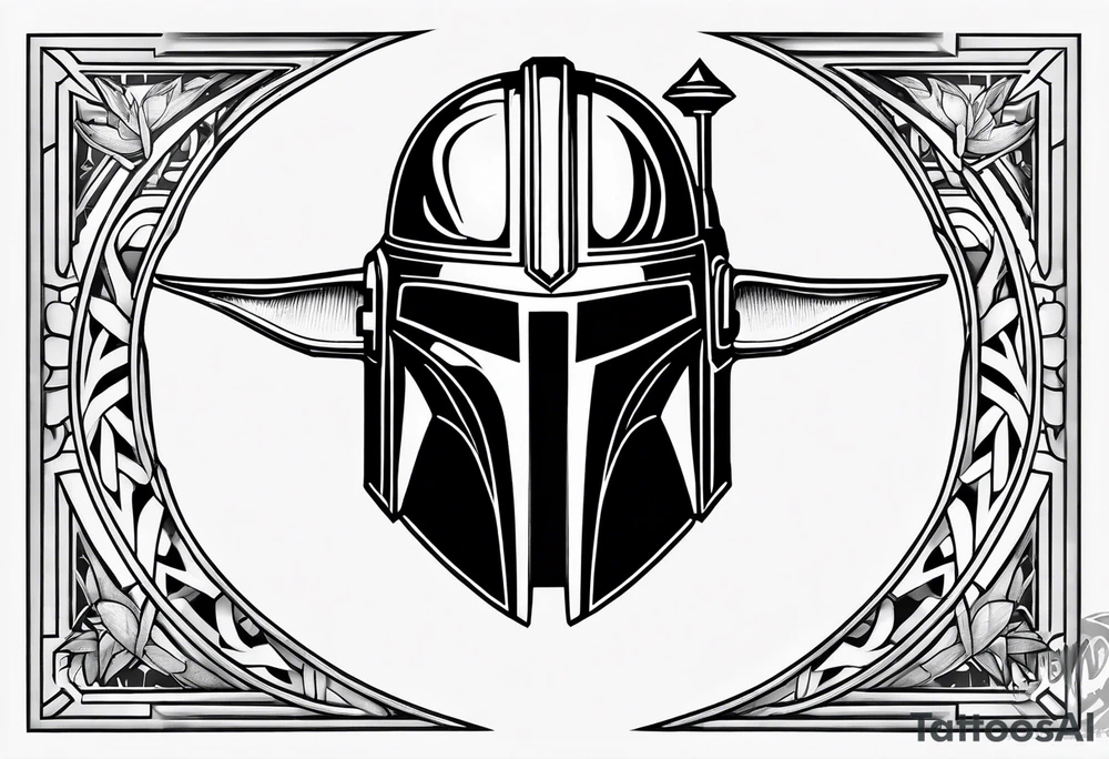 Star wars logos and symbols mandalorian tattoo idea