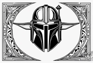 Star wars logos and symbols mandalorian tattoo idea