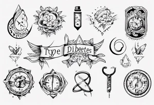type 1 diabetes tattoo idea